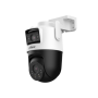 Dahua IPC-WPT1539DD-SW-5E2-PV  - Telecamera PT WIFI con doppia ottica e Smart Dual Light a deterrenza attiva, 2x5 MP