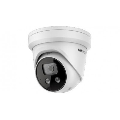 Hikvision DS-2CD2346G2-ISU/SL(2.8mm) - EASY IP 4.0 ACUSENSE TURRET IP OTTICA FISSA 4MP CON LUCI STROBOSCOPICHE E ALLARME