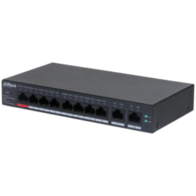Dahua CS4010-8ET-110 - Switch Cloud managed con 10 porte 8 PoE 10/100 Mbps + 2 Gigabit (10/100/1000 Mbps) uplink))