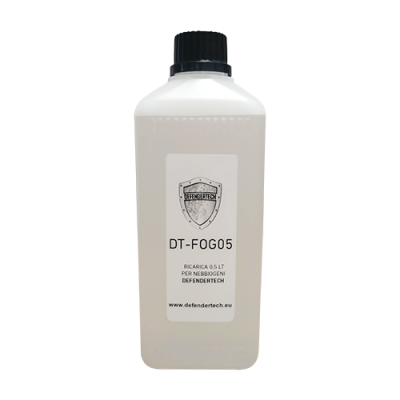 Ricarica liquido 0,5 Lt "SENZA SCADENZA" per ricarica nebbiogeni - DT-FOG05
