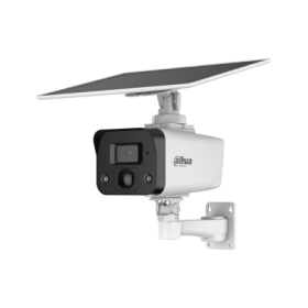 Dahua IPC-HFW2441DG-4G-SP-B-MAX - Telecamera bullet IP AI WizSense 4MP 4G con pannello solare, AOV