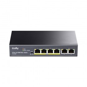 Cudy FS1006P - Switch Poe+ 6 Porte 10/100Mbps, 60W, 4 Porte Poe/Poe+, Switch Unmanaged