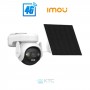 Imou Cell PT Kit 4G+ – Telecamera da esterno a batteria 4G con pannello solare. Include SIM 4G ed SD 32GB