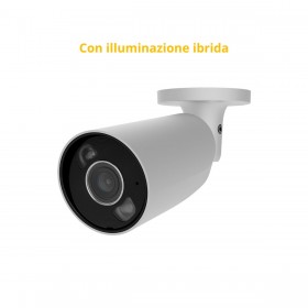 Ajax BulletCam HL 5MP bianca, telecamera IP Ottica 4mm, illuminazione ibrida AI - AJ-BULLETCAM-5-0400-HL-W 126255