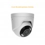 Ajax TurretCam HL 5MP bianca, telecamera IP Ottica 4mm, illuminazione ibrida AI - AJ-TURRETCAM-5-0400-HL-W 126263