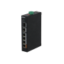 Dahua PFS3106-4ET-60-V2 - Switch unmanaged con 6 porte (4 PoE 100 Mbps 60 W + 2 combo Gigabit (1 Ethernet / 1 SFP uplink))