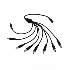 Dahua JACK-A18 - Diramatore alimentazione con 1 ingresso jack femmina e 8 uscite jack maschio