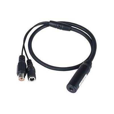 Dahua AA002 - Capsula microfonica amplificata 65 dB, D.3 mm con cavo da 45 cm, alimentazione 12 Vdc