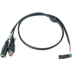 Dahua AA003 - Capsula microfonica amplificata 45 dB, D.3 mm con cavo da 50 cm, alimentazione 12 Vdc