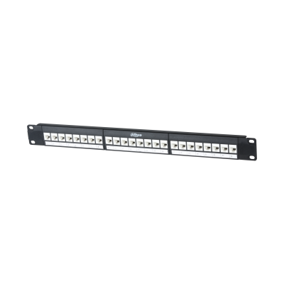 Dahua PFM973M-6U-24 - Patch panel 24 porte keystone jack standard CAT6, altezza 1U