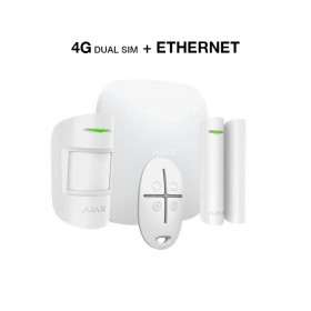 Ajax StarterKit 4G – Kit Antifurto Ajax Bianco – Centrale 4G Ethernet + Motion Protect + Door Protect + Space Control 51174