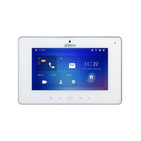 Dahua VTH5422HW - Monitor interno videocitofonico IP/bifilare bianco, display LCD TFT da 7”, risoluzione 1024x600