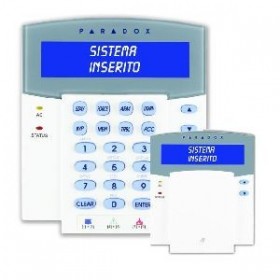 Paradox K641TIT+  - Tastiera con visualizzatore alfanumerico LCD con retroilluminazione colore blu ad alta visibilità con