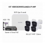 Kit di videosorveglianza Ajax, 4 bullet 4MP + 1 NVR 8CH + 1 HDD 1TB + Switch PoE, AJ-NVRKIT4MPBULLET