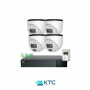 Kit videosorveglianza PoE, NVR 8CH + 8PoE + 4 Telecamere Dome 4MP 2.8mm + HDD 1TB - KTC-KITVIDEODOME