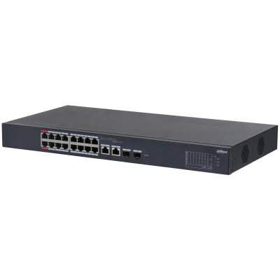 Dahua CS4218-16ET-135 - Switch Cloud managed con 18 porte (16 PoE 10/100 Mbps 135 W + 2 Gigabit)