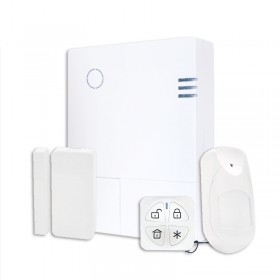 Risco RW432P801EUA - Kit LightSYS Air Centrale 4G + 1 X95P iWave PIR/PET + 1 X78 contatto slim + 1 KF8 telecomando Panda
