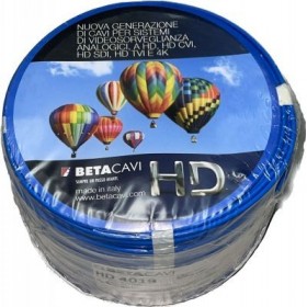 Beta Cavi HD4019 - Cavo video microcoassiale 75 ohm LSZH, 3,30mm, matassa da 200 metri - HD 4019