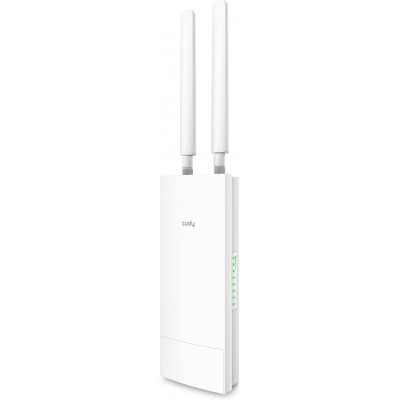 Cudy LT500-Outdoor - Router 4G LTE da esterno con slot per scheda SIM, adattatore PoE passivo, montaggio su palo o a parete